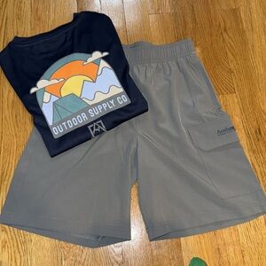 Avalanche boys bundle, size M (10-12), NWOT shirt and shorts